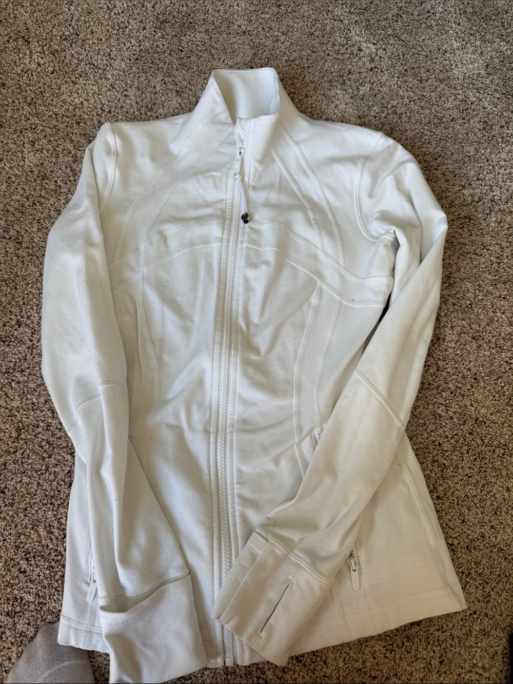 lululemon athletica White Full-Zip Performance Jacket